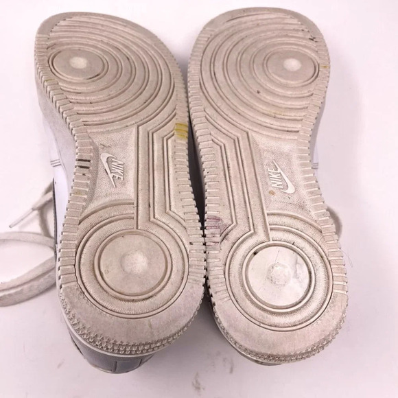Nike Air Force 1 Low White Iridescent Swoosh Swoop Sneaker Shoe Size 8.5 - Picture 7 of 8